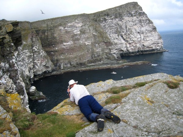 The south face of Noss Head (photo: Tove Illing)