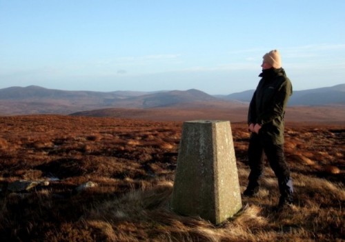 Eric Young on the summit of Creag nam Fiadh (photo: Alan Dawson)