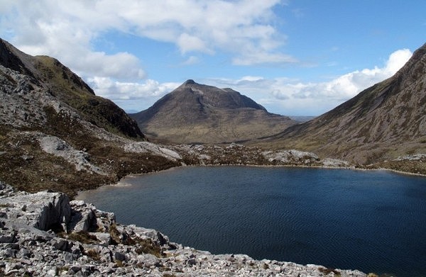 Beinn Damh and Loch a'Mhadaidh Ruadh (photo: Trevor Littlewood)