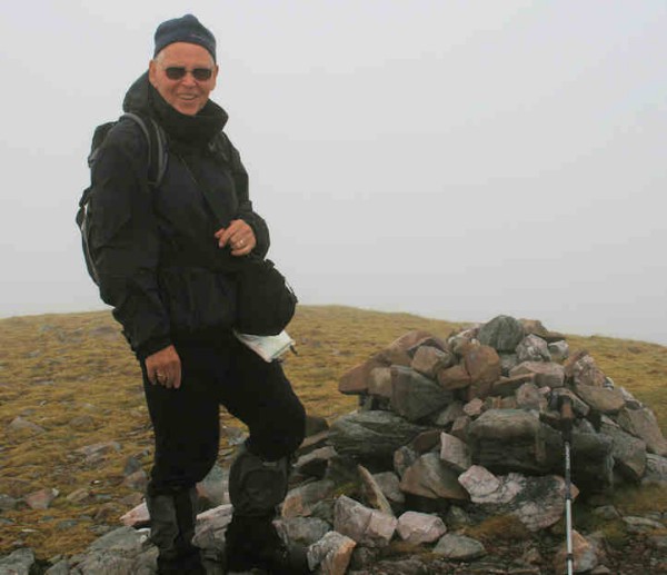 Eric Hardman on Beinn Maol Chaluim (photo: Alan Castle)