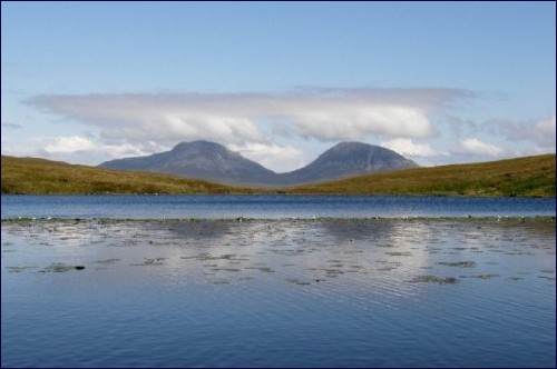 Paps of Jura over Loch Mhurchaidh (photo: Jim Fothergill)