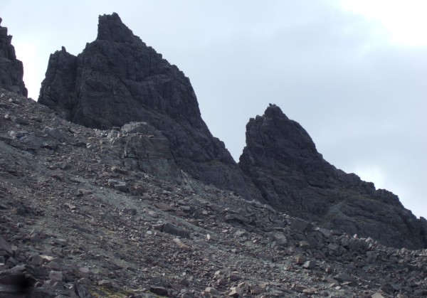 Two of the pinnacles of Sgurr nan Gillean (photo: Alan Dawson)