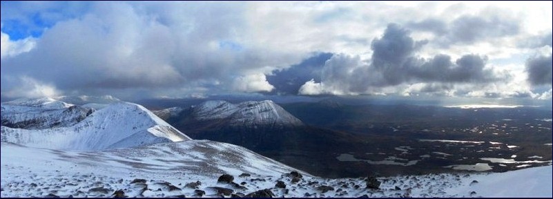 Assynt from Foinaven (photo: Alastair Swanston)