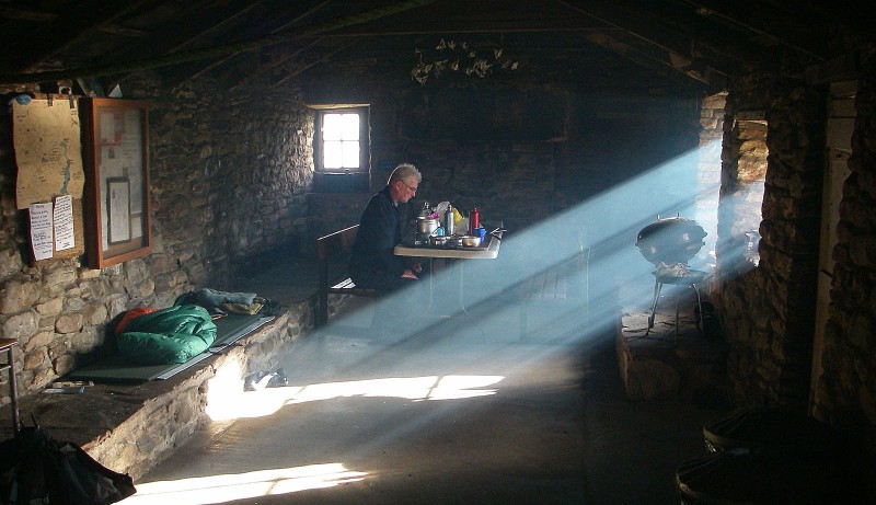 Bothy scene (photo: Andrew Fraser)
