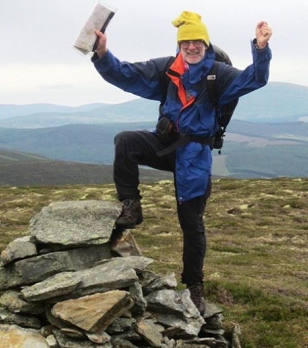 Alan Castle on Ladylea hill (photo: Beryl Castle)