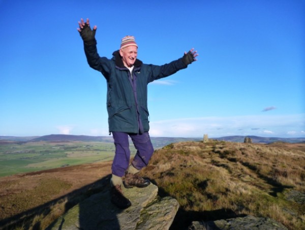 Peter Collins on Skipton Moor (photo: Martin Richardson)