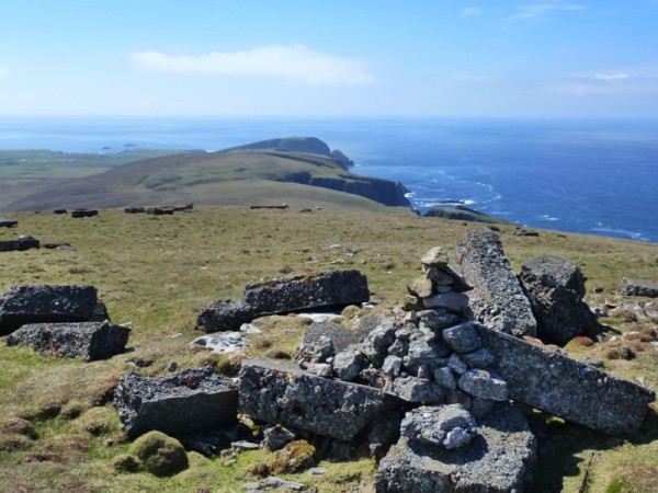 Ward Hill, Fair Isle - rubbish hill top in a fine setting (photo: John Henderson)