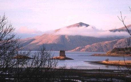 Castle Stalker from Airds Hill (photo: Richard Webb)