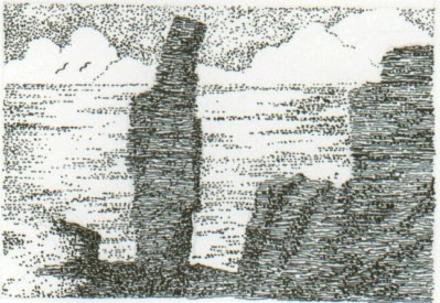 The Old Man of Hoy (drawing: Colin Brash)