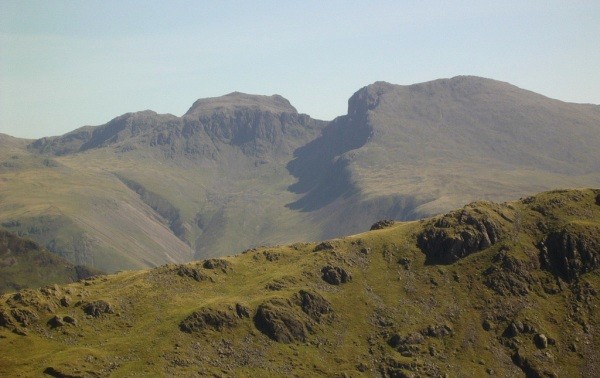 Scafell Pike and Scafell (photo: Bert Barnett)