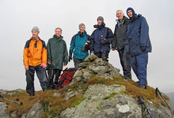 John Barnard, Richard Cooper, Laurence Rudkin, Ian Henderson, David Claymore and Graham Jackson, Druim na Sgriodain, 8 October 2005