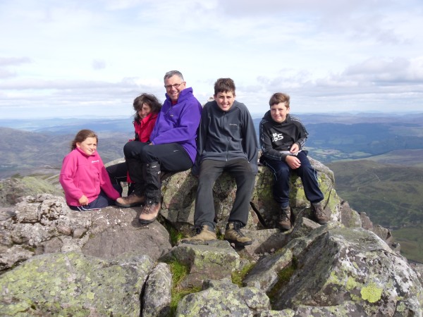 Dant family on Schiehallion