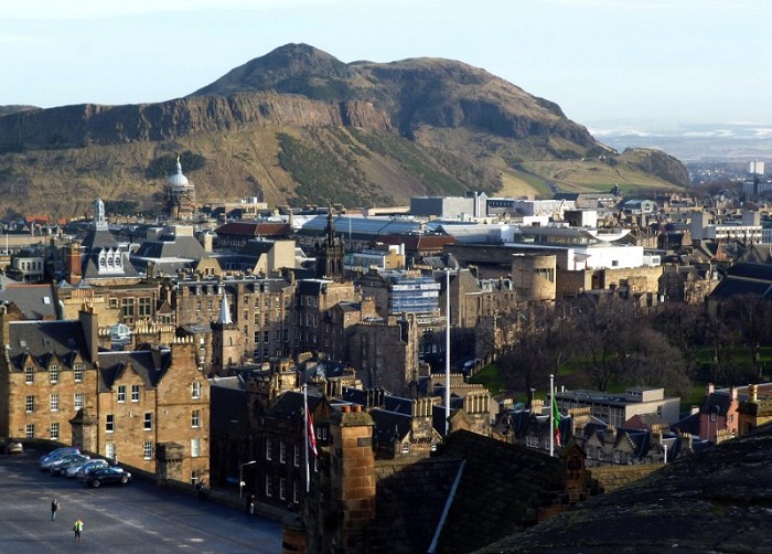 Arthur's Seat from Edinburgh Castle (photo: Alan Dawson)