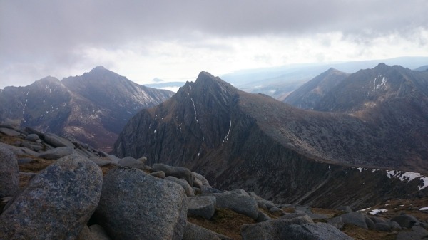 Caisteal Abhail, Cir Mhor and Goat Fell (photo: Dave Beaumont)